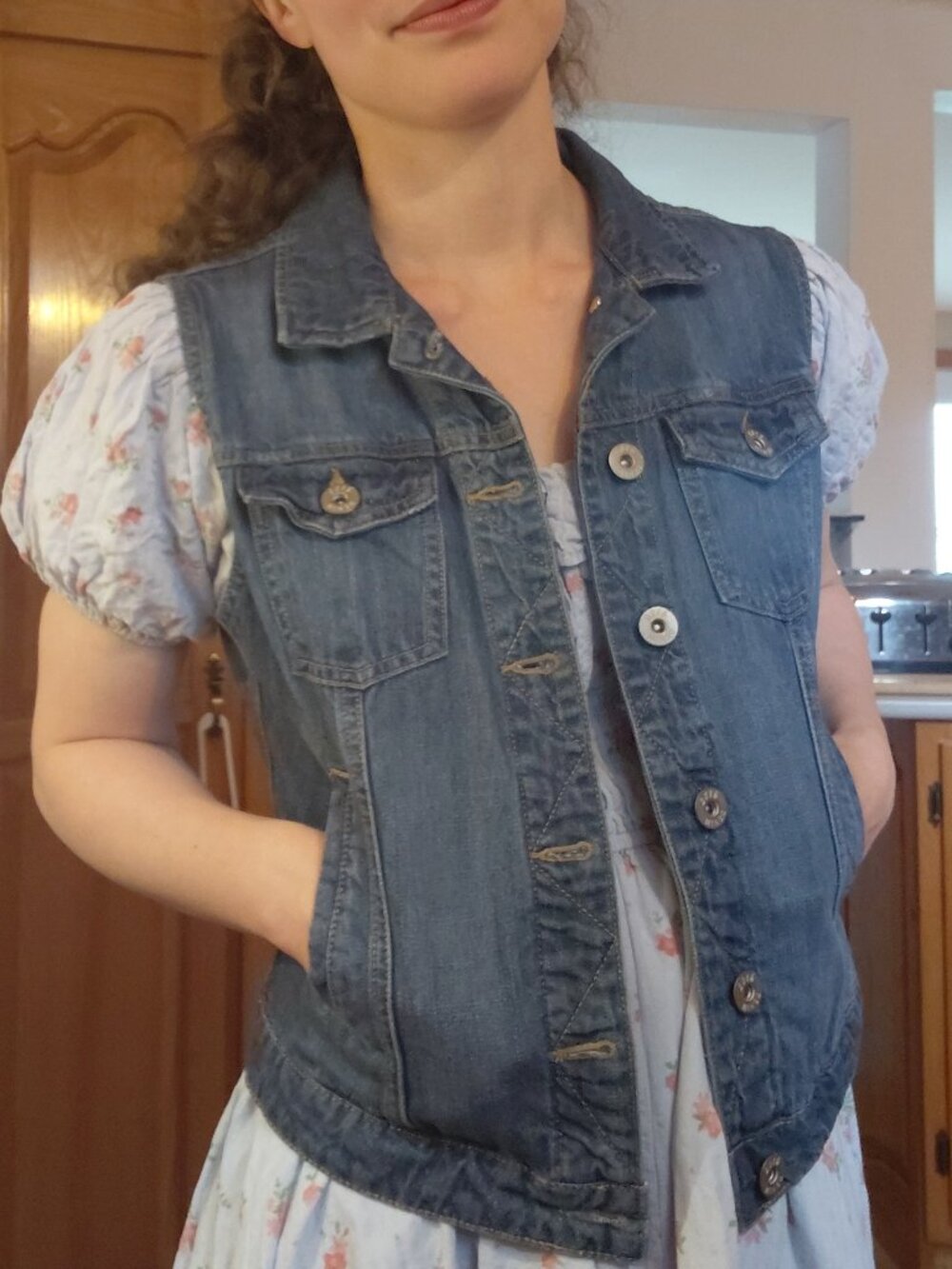 Denim Vest S 100% Cotton